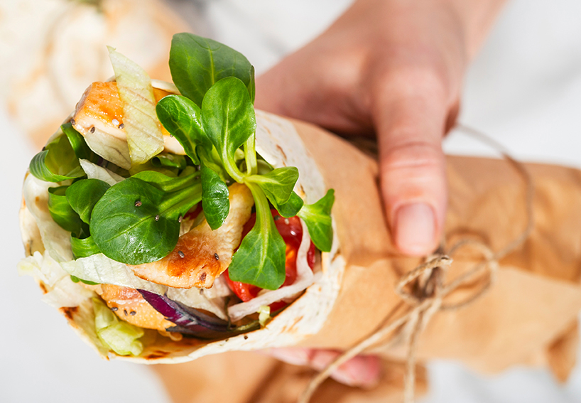 Wrapped sandwich
