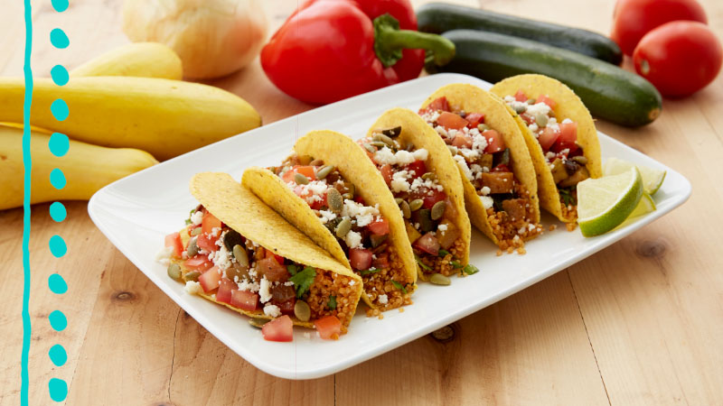 Quinoa Tacos with Summer Vegetables