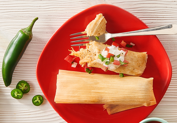 Tamales on a plate