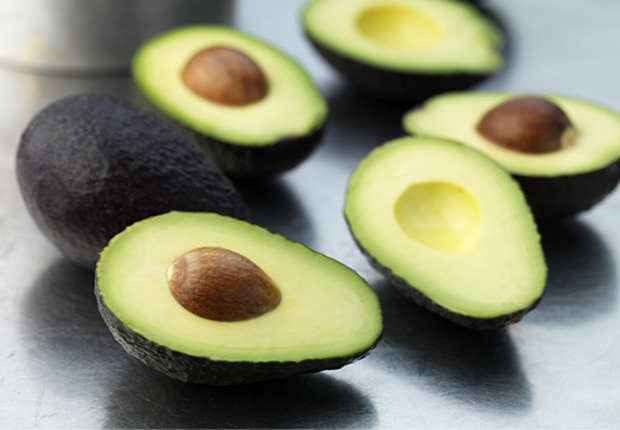 avocado cut in pieces