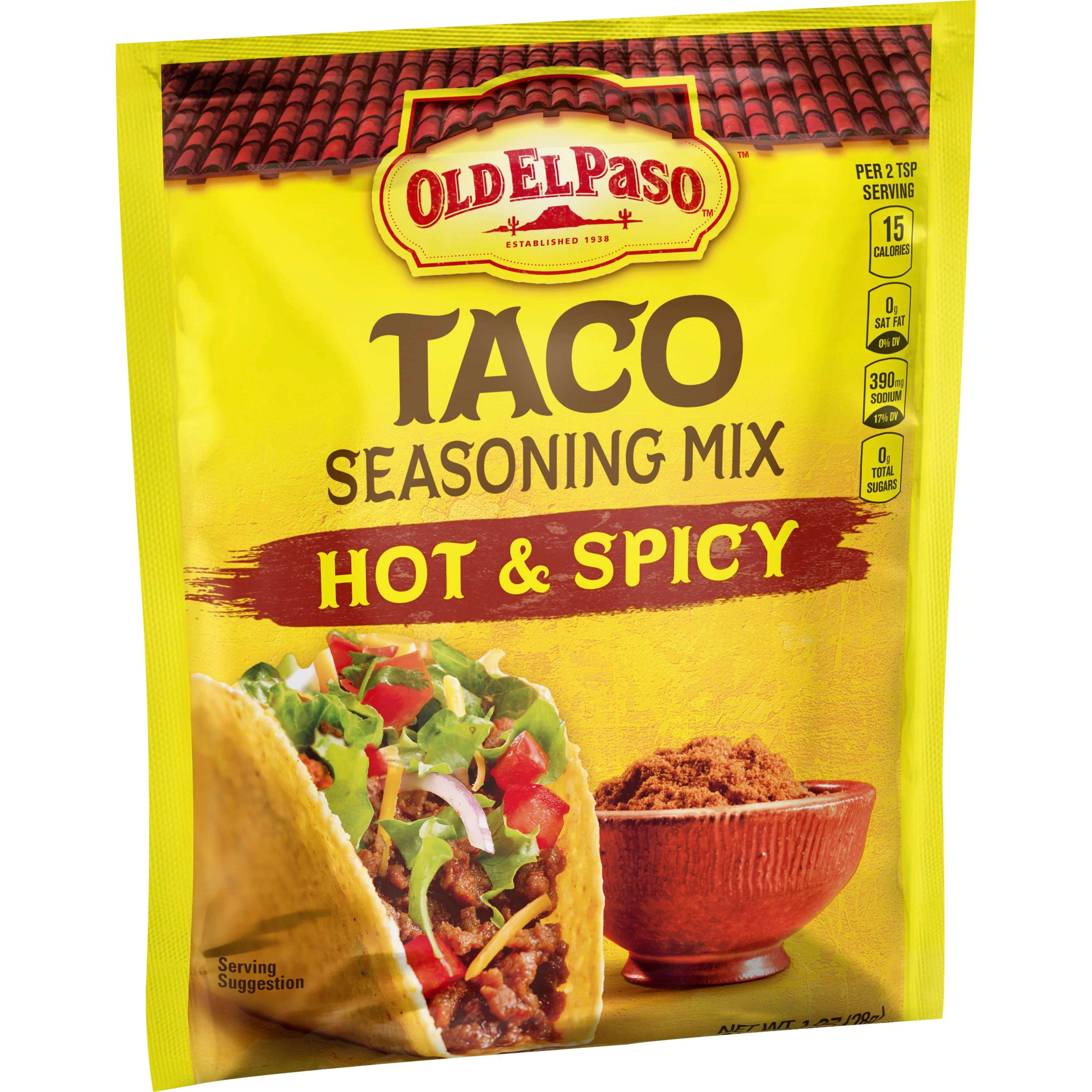Old El Paso Hot and Spicy Taco Seasoning Mix, 1 oz