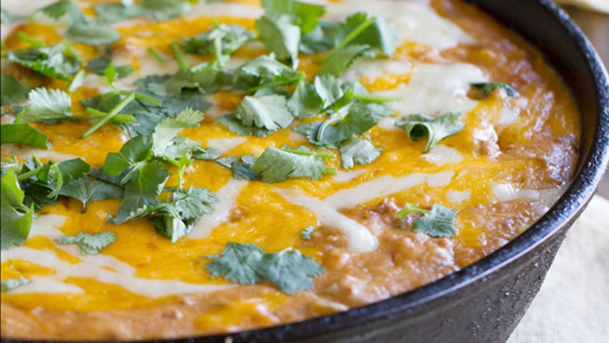 Hot Beef and Bean Dip