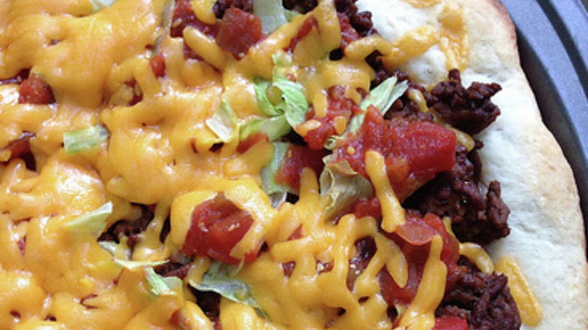 Quick Taco Pizza